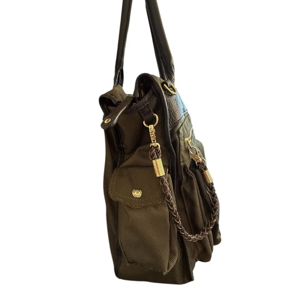 JPK Paris 75 Green and Black Messenger Bag